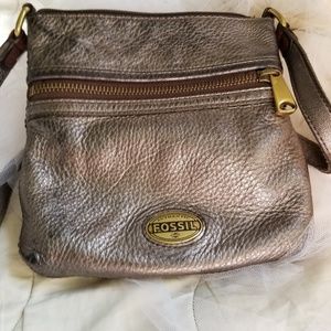 Fossil solver leather crossbody bag